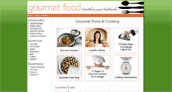 Desktop Screenshot of gourmetfood.org