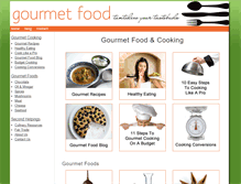 Tablet Screenshot of gourmetfood.org